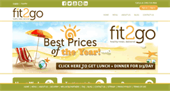 Desktop Screenshot of fit2gomeal.com