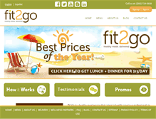 Tablet Screenshot of fit2gomeal.com